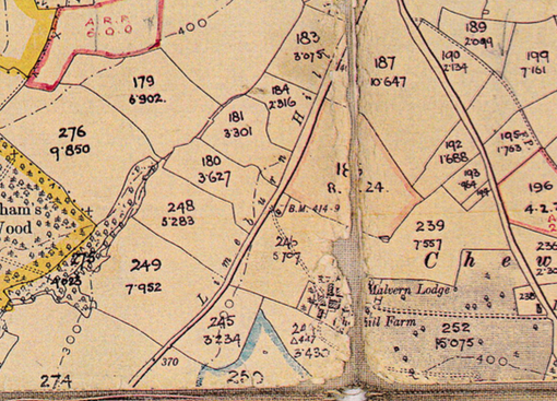 1840 Tithe map Barns Hay