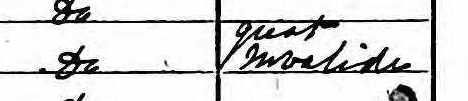 1881 Census Frederick Peters health